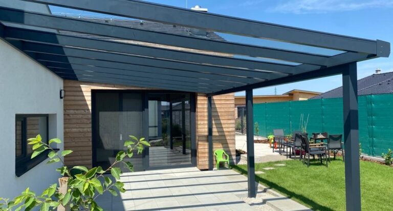 Hliníková pergola – ukážka realizácie 1
